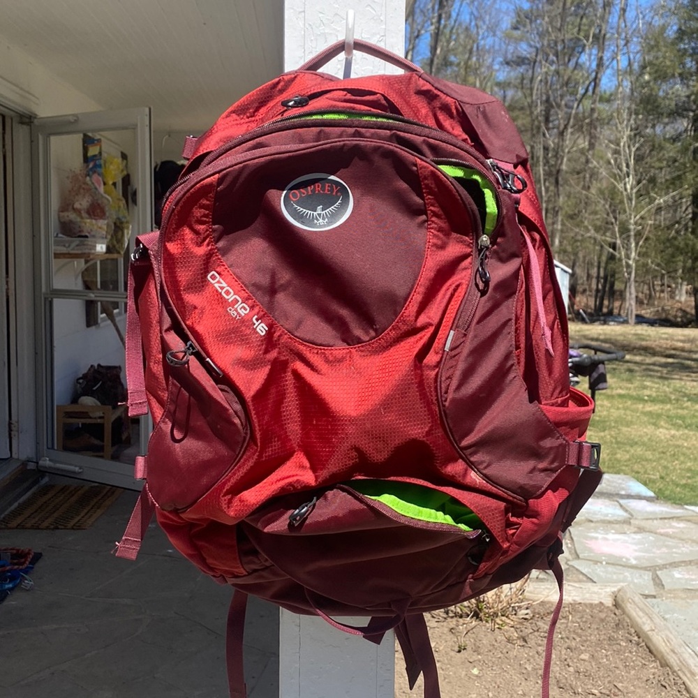*SOLD*Red Osprey Ozone 46 Travel Carry On  Backpack